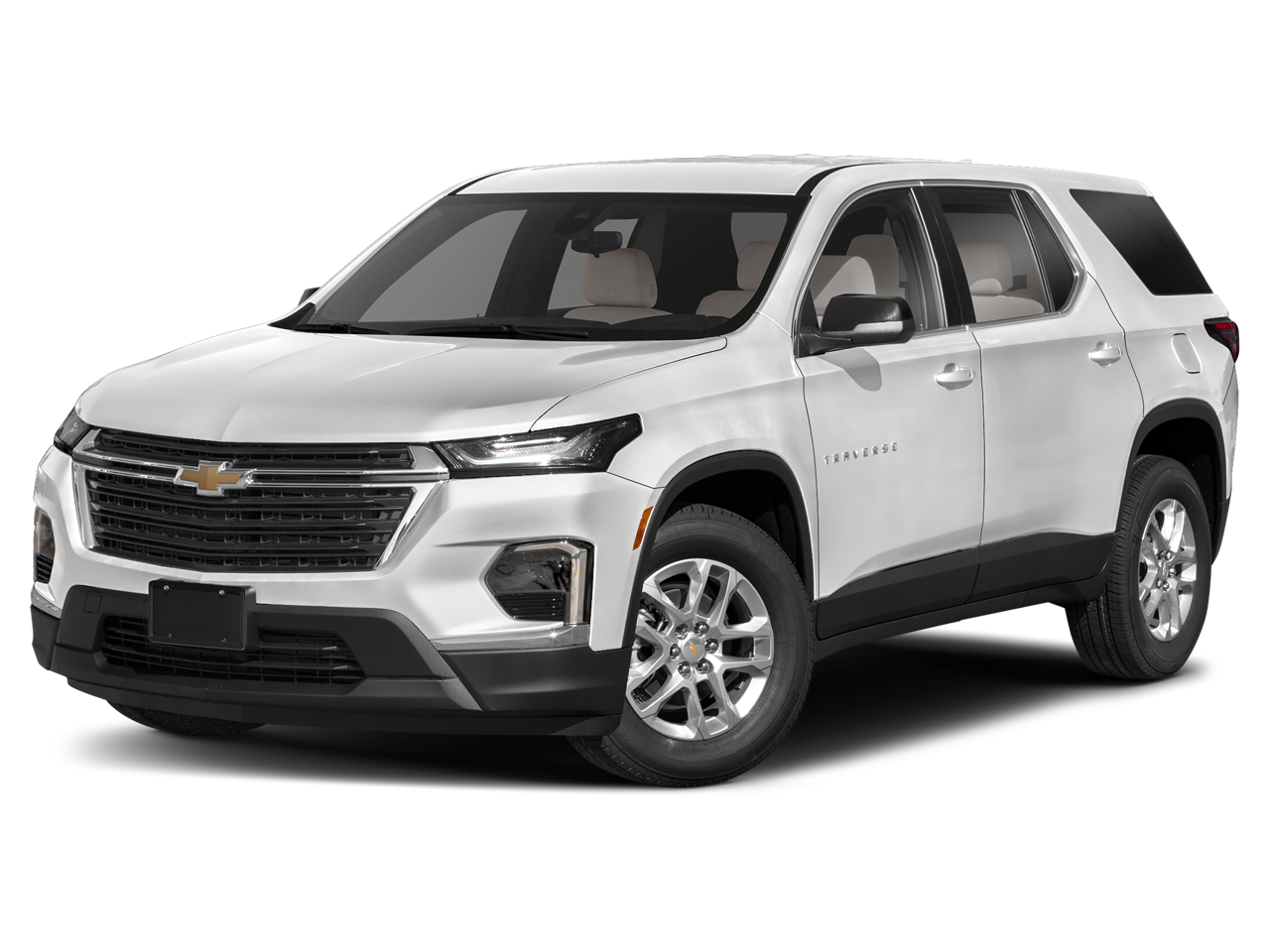 2023 Chevrolet Traverse LT Leather in Mosaic Black Metallic — front three-quarter view